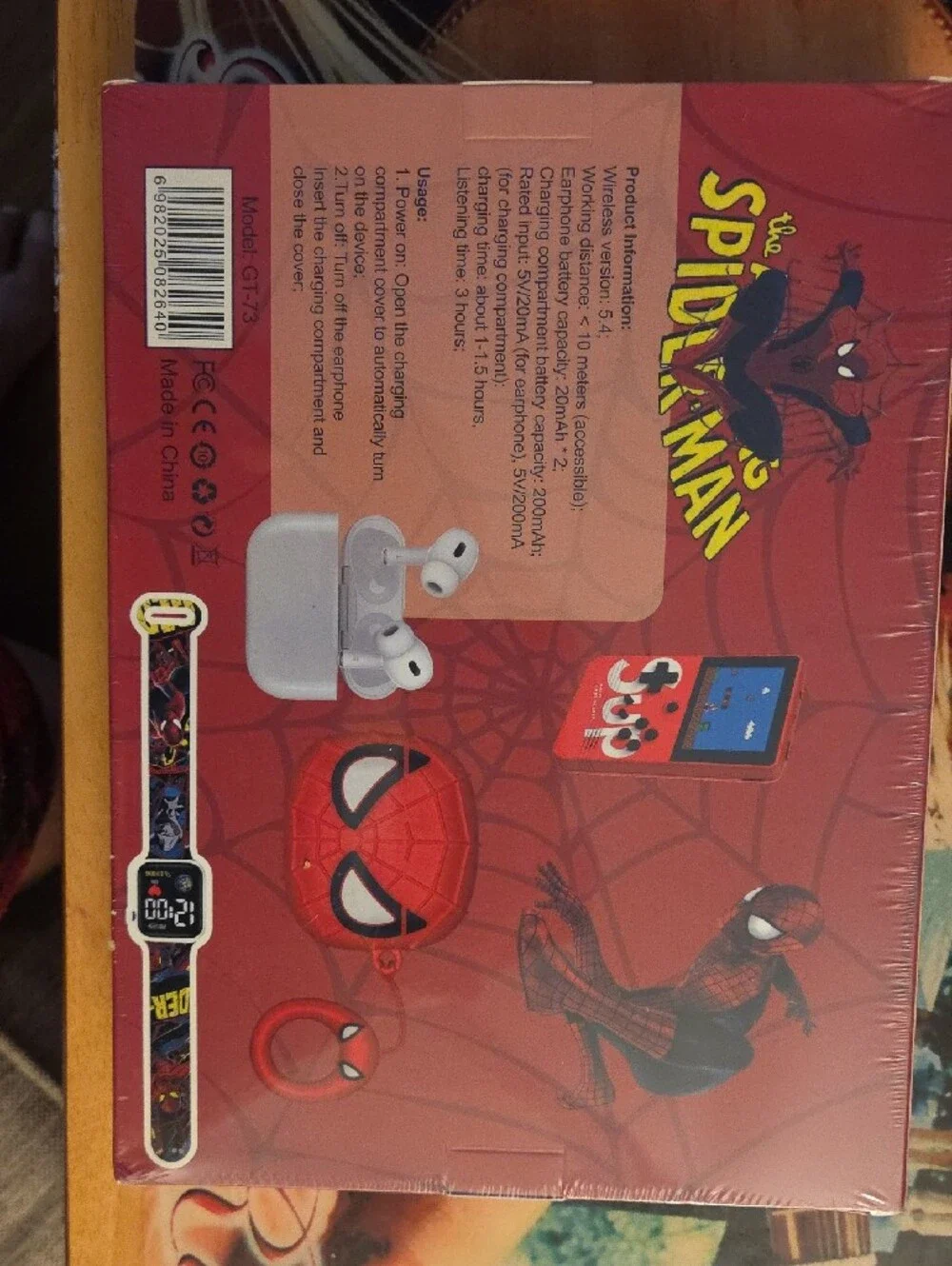 Spider-Man 4-in-1 Kids Gift Set - Red